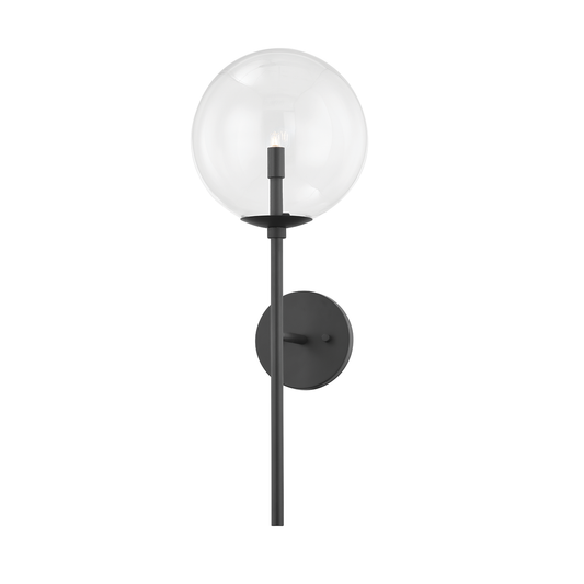 Madrid Wall Sconce - 1-Light - Soft Black - Troy Lighting B8201-SBK
