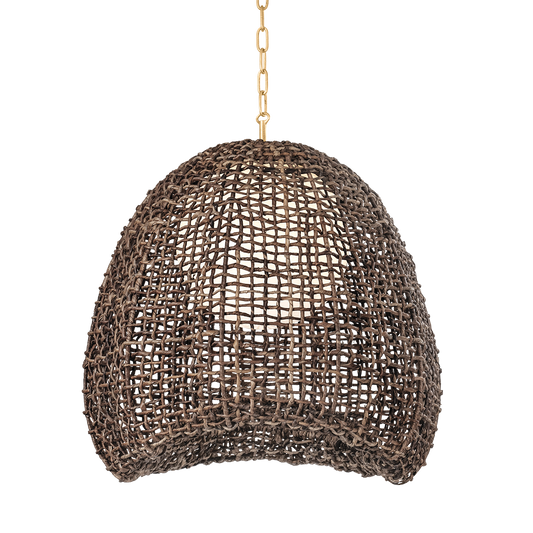 Maester Pendant - 1-Light - Vintage Gold Leaf - Troy Lighting F2324-VGL