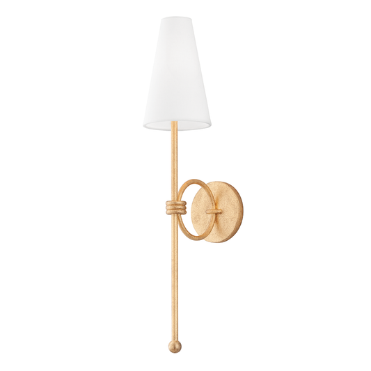 Magnus Wall Sconce - 1-Light - Vintage Gold Leaf - Troy Lighting B3691-VGL