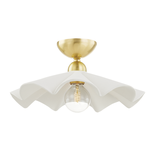 Maisie Pendant - 1-Light - Aged Brass - Mitzi H712701-AGB/CTW