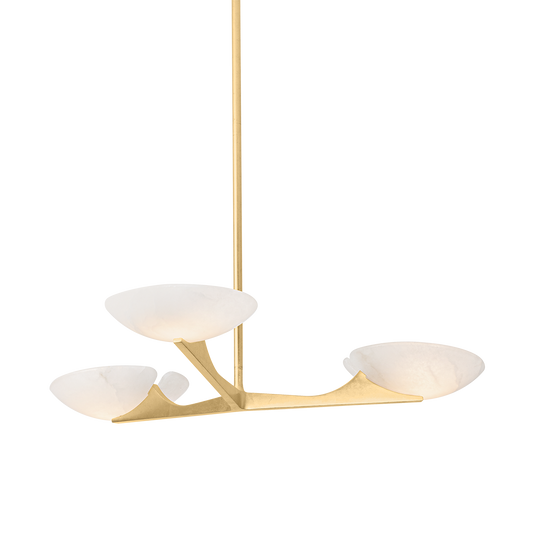 Malachite Chandelier - 3-Light by Corbett Lighting