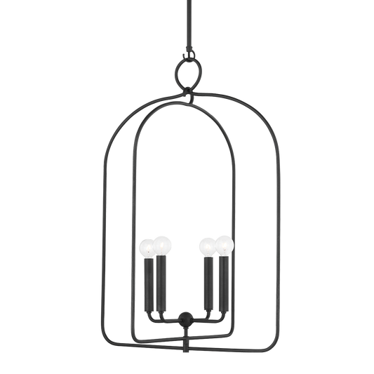 Mallory Large Pendant - 4-Light - Aged Iron - Mitzi H512701L-AI