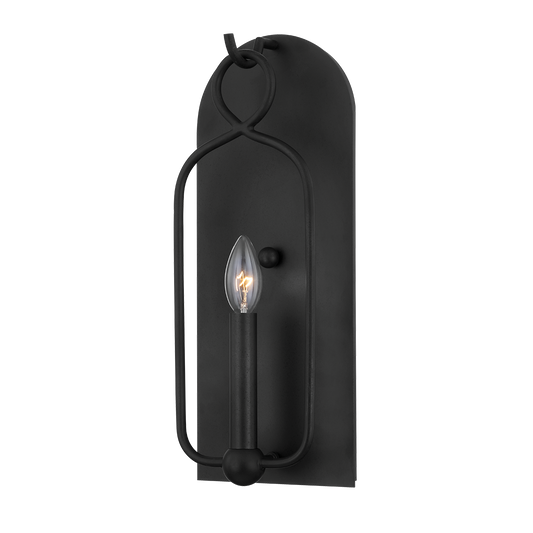 Mallory Wall Sconce - 1-Light - Aged Iron - Mitzi H512101-AI