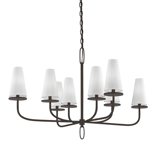 Marcel Chandelier - 8-Light - Textured Bronze - Troy Lighting F6296-TBZ