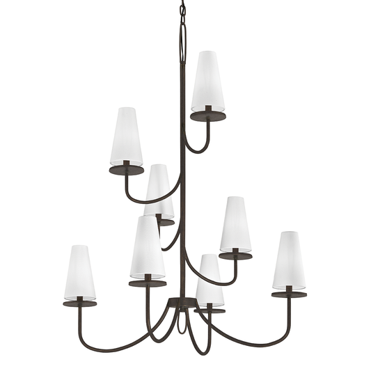 Marcel Chandelier - 8-Light - Textured Bronze - Troy Lighting F6298-TBZ