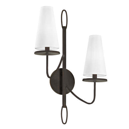 Marcel Wall Sconce - 2-Light - Textured Bronze - Troy Lighting B6292-TBZ