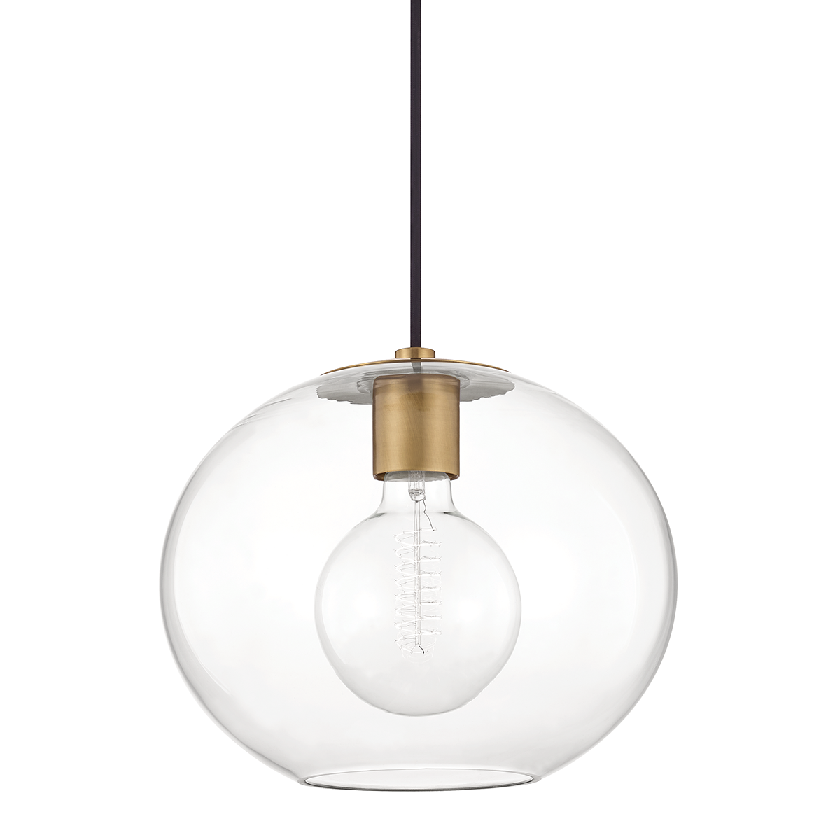 Margot Large Pendant - 1-Light - Aged Brass - Mitzi H270701L-AGB