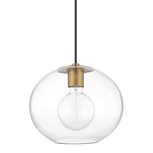 Margot Large Pendant - 1-Light - Aged Brass - Mitzi H270701L-AGB