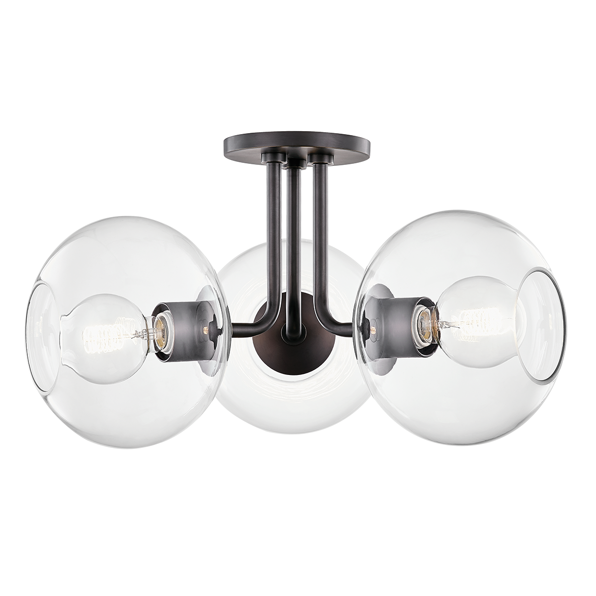 Margot Semi Flush - 3-Light - Old Bronze - Mitzi H270603-OB