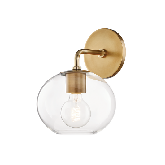 Margot Wall Sconce - 1-Light - Aged Brass - Mitzi H270101-AGB