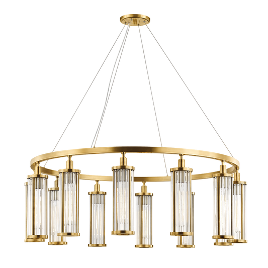 Marley Chandelier - Aged Brass by Hudson Valley Lighting