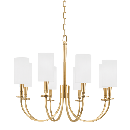 Mason Chandelier - 8-Light - Aged Brass by Hudson Valley Lighting