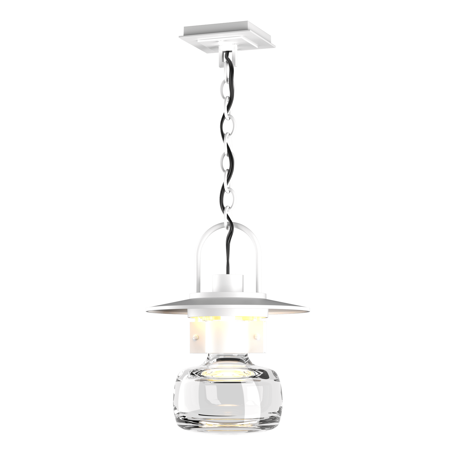 Mason Large Outdoor Ceiling Fixture - White by Hubbardton Forge