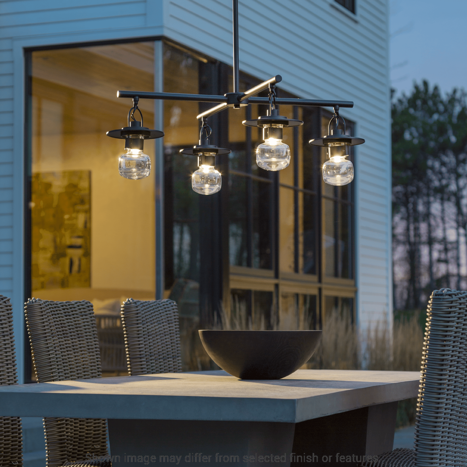 Mason Outdoor 4-Light Pendant - White by Hubbardton Forge