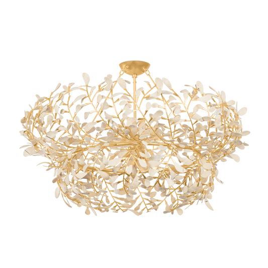 Maybrook Chandelier - 8-Light - Vintage Gold Leaf by Hudson Valley Lighting