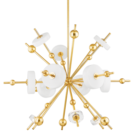 Maynard Chandelier - 12-Light - Aged Brass by Hudson Valley Lighting