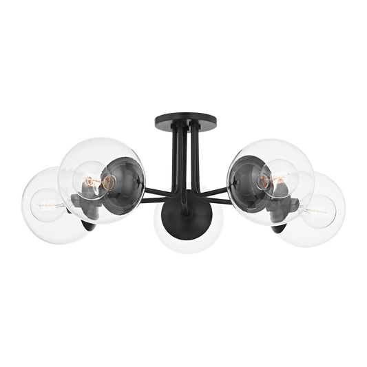 Meadow Semi Flush - 5-Light - Old Bronze - Mitzi H503605-OB