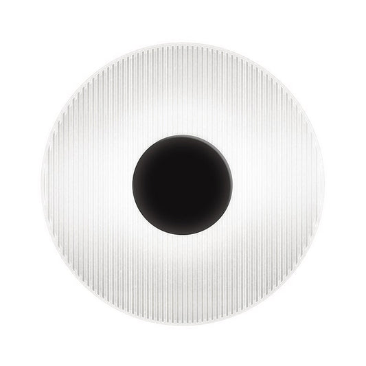 Meclisse LED Sconce - Satin Black - Etched Glass by SONNEMAN