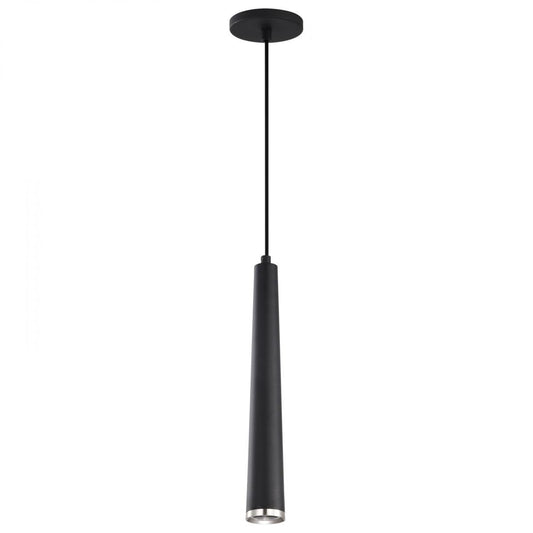 Melrose - 12 Watt - 16" - LED Pendant - Matte Black and Brushed Nickel Finish - Satco 62-829