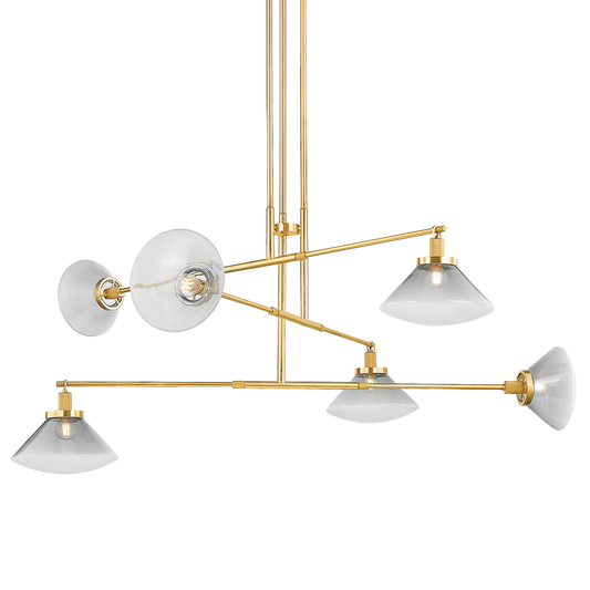 Mendon Chandelier - Aged Brass by Hudson Valley Lighting