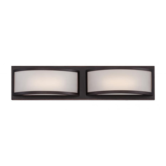 Mercer - (2) LED Wall Sconce with Frosted Glass - Georgetown Bronze Finish - Satco 62-315