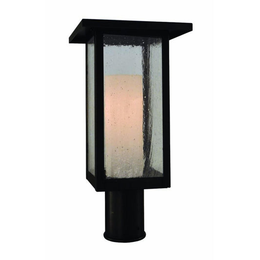 Meredith 12″ High Post Mount - MEP-8LTN-P - Pewter by Arroyo Craftsman