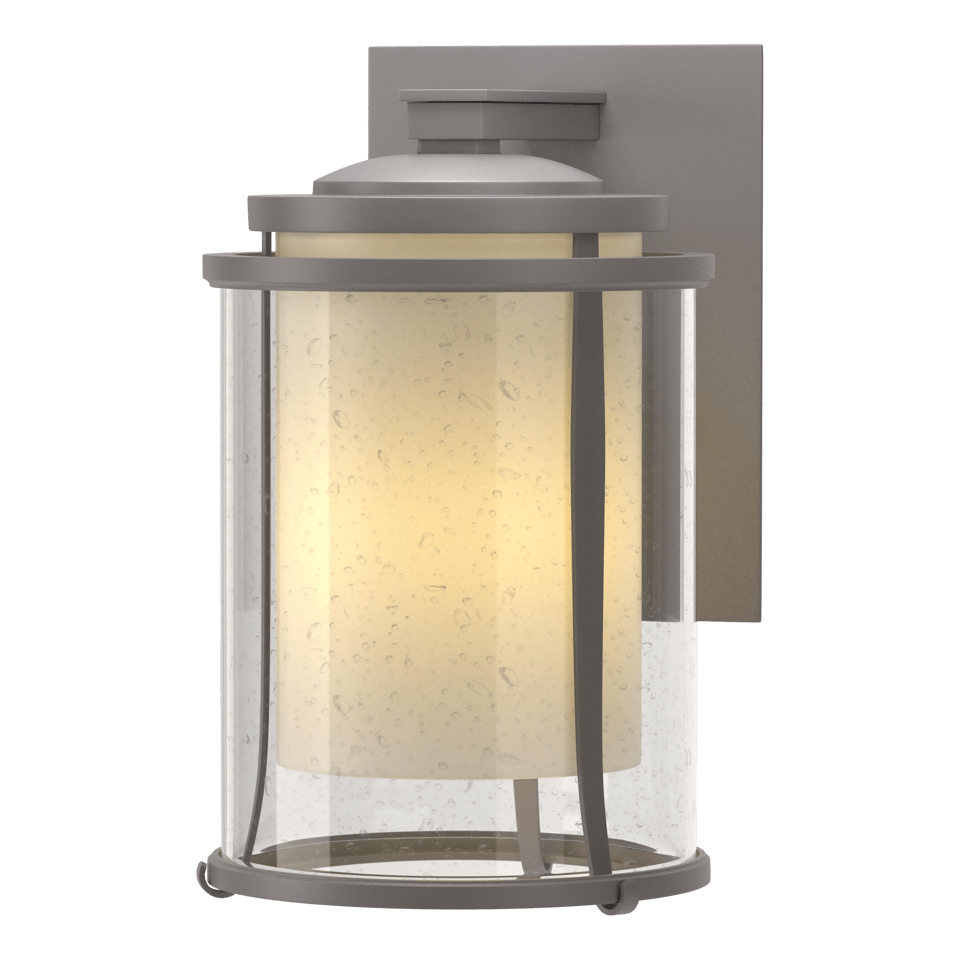 Meridian Large Outdoor Sconce - Coastal Burnished Steel by Hubbardton Forge