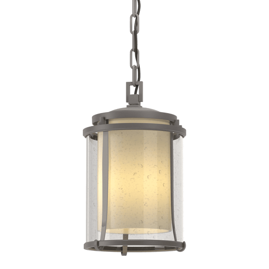 Meridian Outdoor Ceiling Fixture - Coastal Burnished Steel by Hubbardton Forge