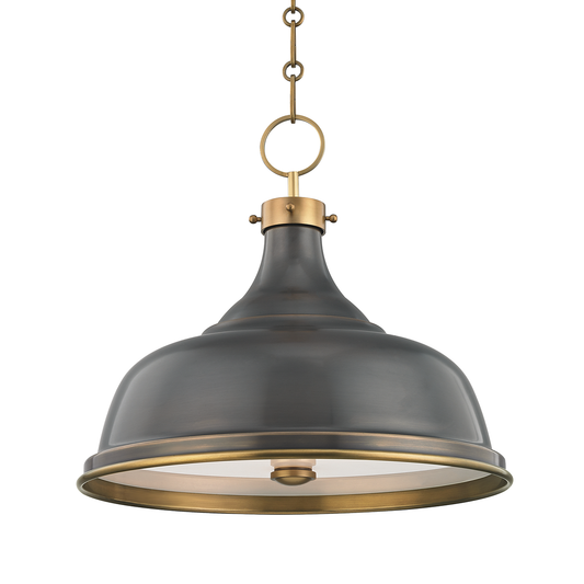 Metal No.1 Pendant - Aged/Antique Distressed Bronze by Hudson Valley Lighting