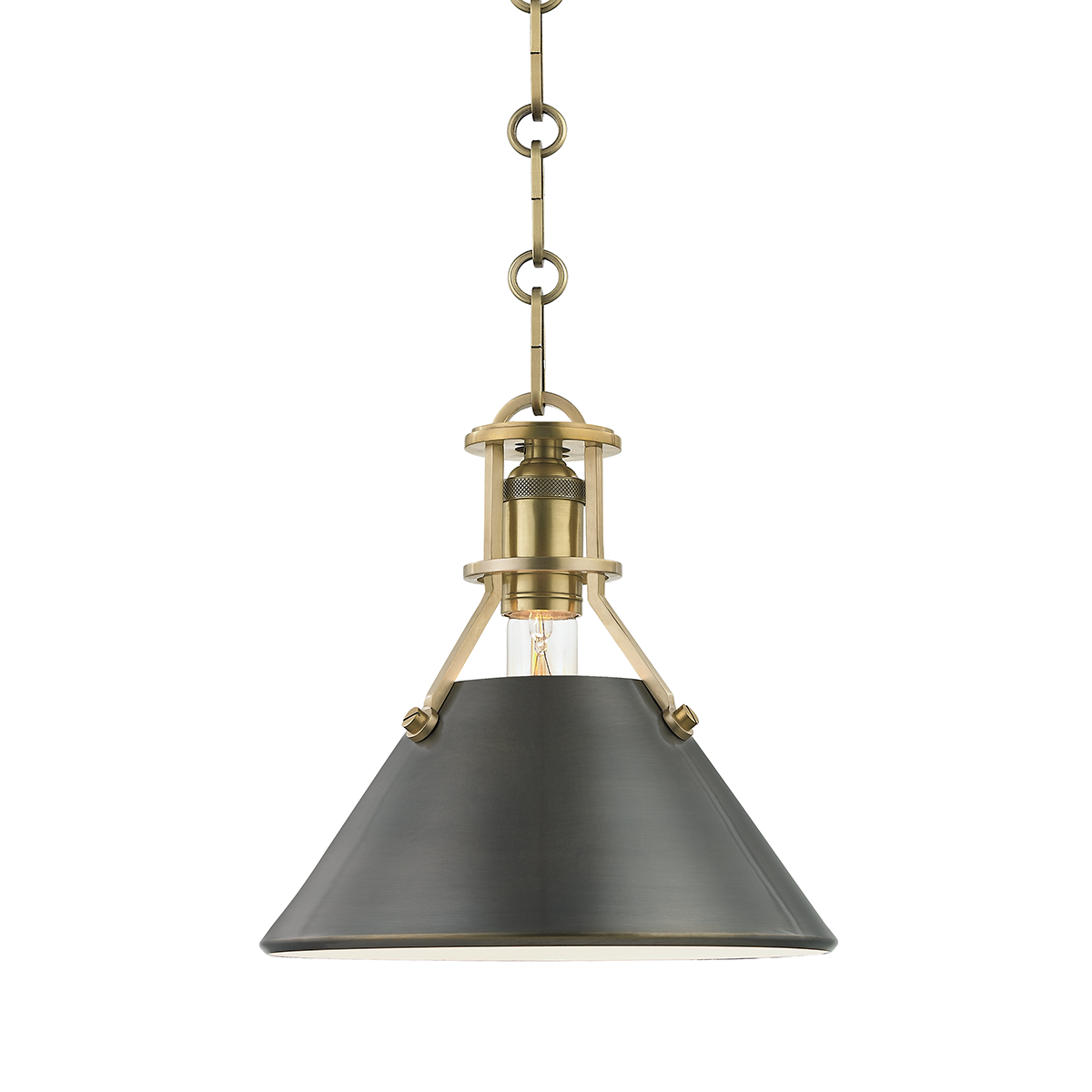 Metal No.2 Pendant - Aged/Antique Distressed Bronze by Hudson Valley Lighting