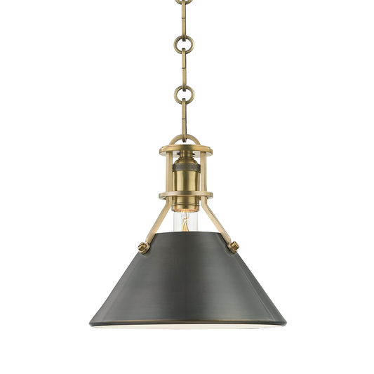 Metal No.2 Pendant - Aged/Antique Distressed Bronze by Hudson Valley Lighting