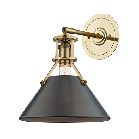 Metal No.2 Wall Sconce - Aged/Antique Distressed Bronze by Hudson Valley Lighting