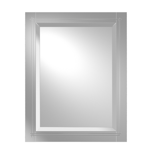 Metra Beveled Mirror - Sterling by Hubbardton Forge