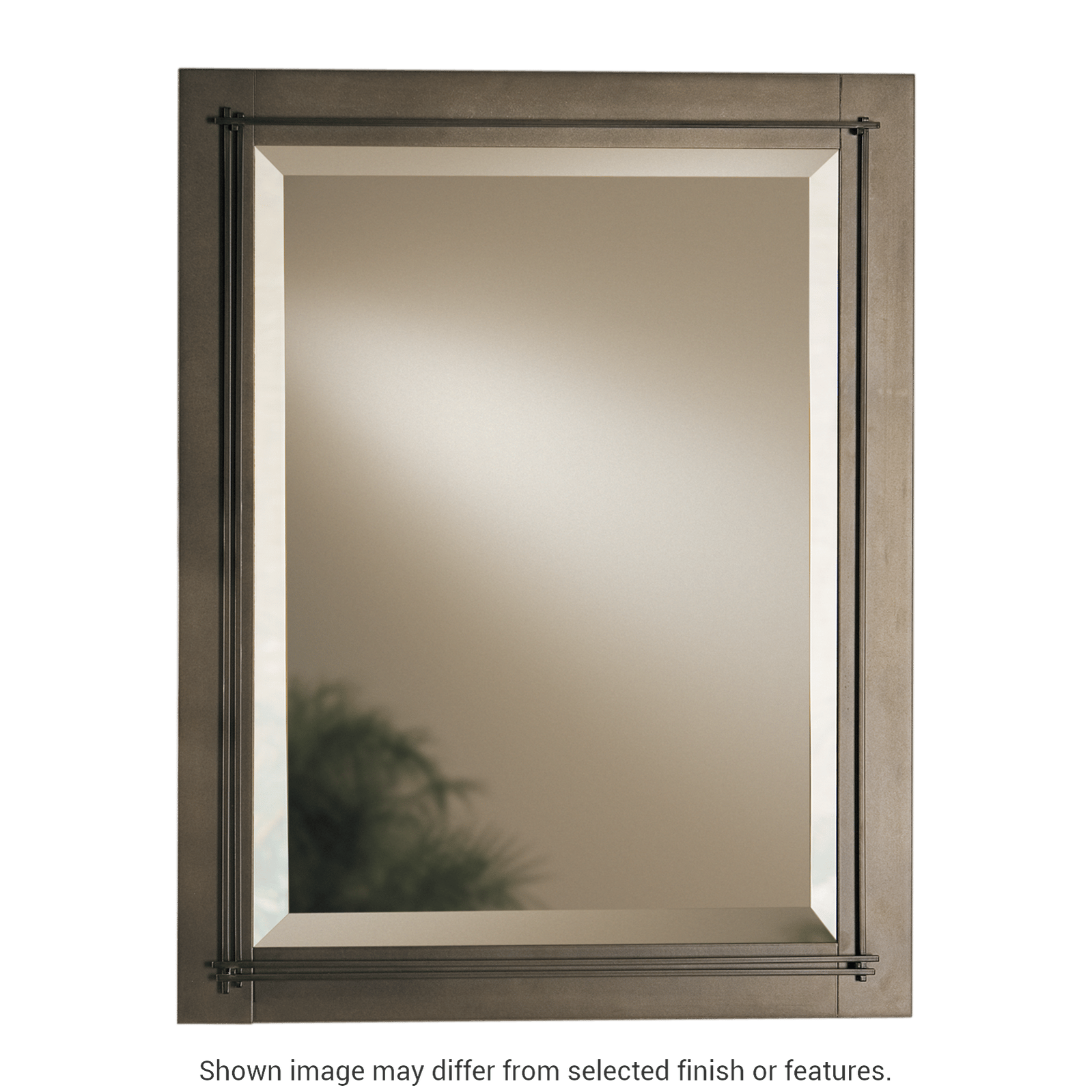 Metra Beveled Mirror - White by Hubbardton Forge