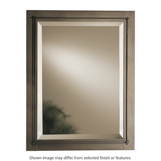 Metra Beveled Mirror - White by Hubbardton Forge