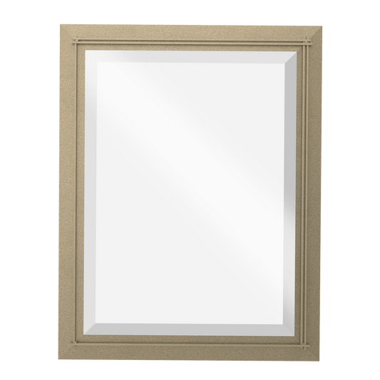 Metra Large Beveled Mirror - Soft Gold by Hubbardton Forge