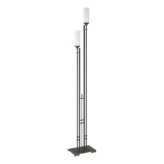 Metra Twin Tall Floor Lamp - Dark Smoke by Hubbardton Forge