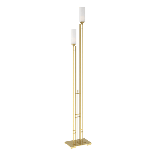 Metra Twin Tall Floor Lamp - Modern Brass by Hubbardton Forge