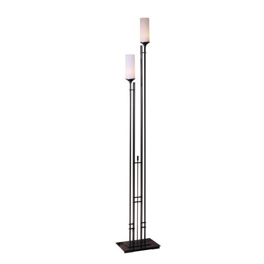 Metra Twin Tall Floor Lamp - Natural Iron by Hubbardton Forge
