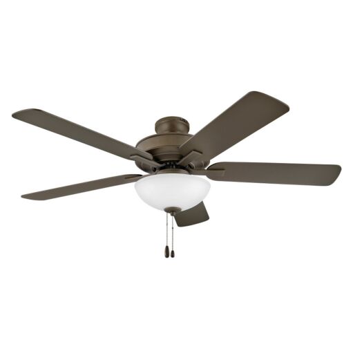 Metro Illuminated 52" LED Fan - Metallic Matte Bronze - Walnut Blades by Hinkley Lighting