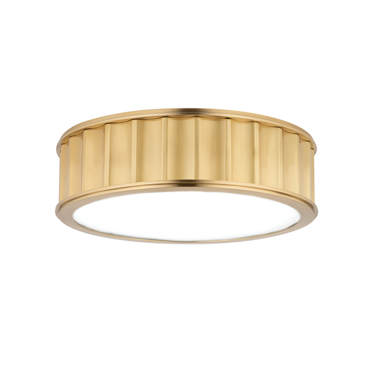 Middlebury Flush Mount - 2-Light - Aged Brass by Hudson Valley Lighting