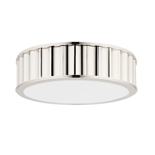 Middlebury Flush Mount - 2-Light - Polished Nickel by Hudson Valley Lighting