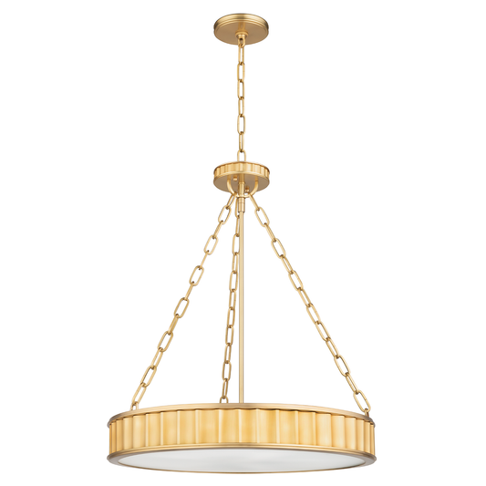 Middlebury Pendant - 5-Light - Aged Brass by Hudson Valley Lighting