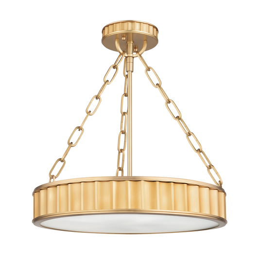 Middlebury Semi Flush - Aged Brass by Hudson Valley Lighting