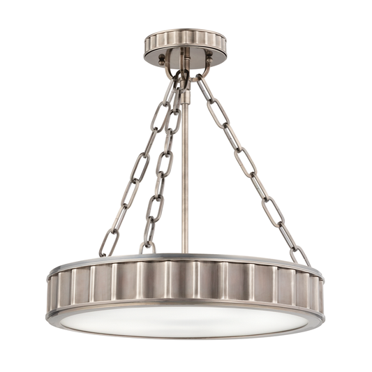 Middlebury Semi Flush - Historic Nickel by Hudson Valley Lighting