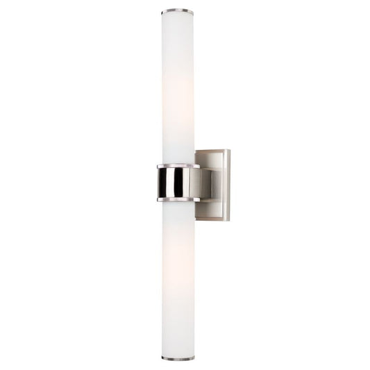 Mill Valley 2-Light Bath Sconce - Polished Nickel by Hudson Valley Lighting