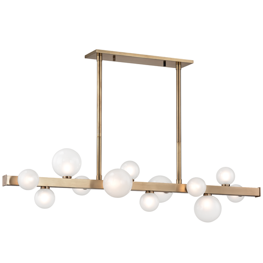Mini Hinsdale Linear - Aged Brass by Hudson Valley Lighting