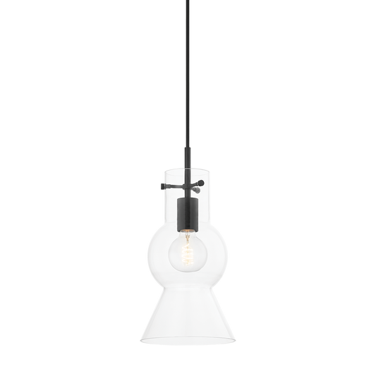 Mirabel Small Pendant - 1-Light - Soft Black - Mitzi H702701S-SBK