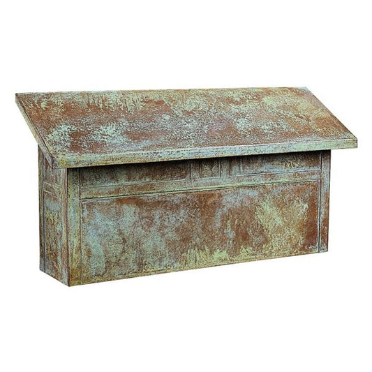 Mission Mail Box Horizontal - MMBL-VP - Verdigris Patina by Arroyo Craftsman