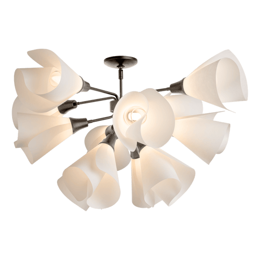 Mobius 12-Light Semi-Flush - Natural Iron by Hubbardton Forge